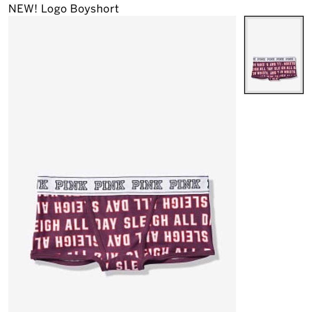 PINK Logo Boyshorts